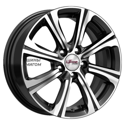 Диски iFree 6x15/4x100 ET35 D67.1 Апероль (КС862) Блэк Джек