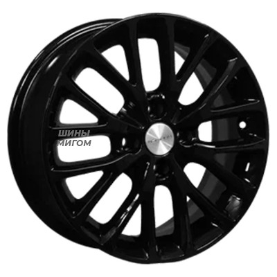 Диски Khomen Wheels 6x15/4x98 ET36 D58.6 KHW1506 (Lada Granta) Black-FP