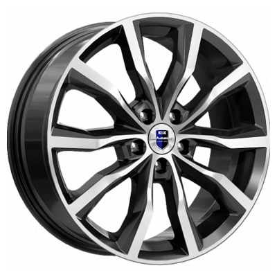 Диски K&K 7.5x18/5x114.3 ET35 D66.1 Портер (КС906) Алмаз черный