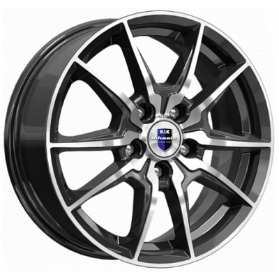 Диски K&K 6.5x16/5x114.3 ET40 D66.1 Адамар (КС886) Алмаз черный