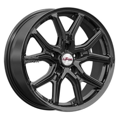 Диски iFree 6.5x17/5x114.3 ET37 D66.6 Страйк (КС1080) BK