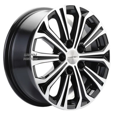 Диски Khomen Wheels 6.5x16/5x108 ET45 D60.1 KHW1610 (Chery Tiggo 3/Tiggo 3 Pro) Black-FP