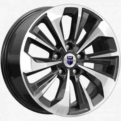 Диски K&K 7x17/5x114.3 ET37 D66.6 Авиор (КС936) Алмаз черный