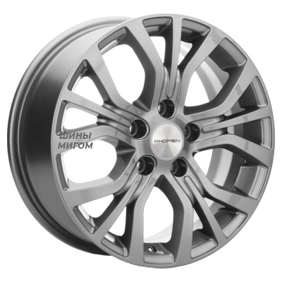 Диски Khomen Wheels 6.5x16/5x110 ET43 D65.1 KHW1608 (Opel Zafira) Gray